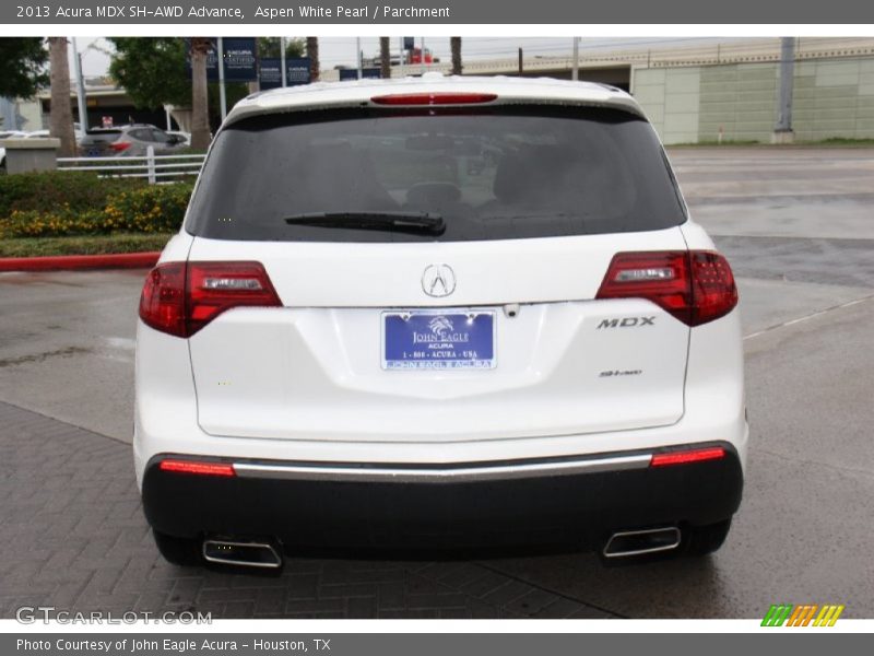 Aspen White Pearl / Parchment 2013 Acura MDX SH-AWD Advance
