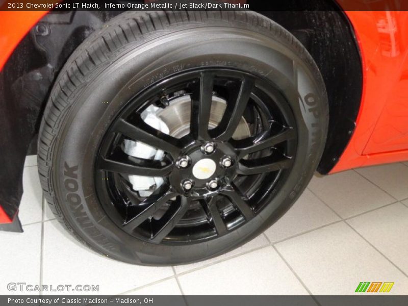Inferno Orange Metallic / Jet Black/Dark Titanium 2013 Chevrolet Sonic LT Hatch