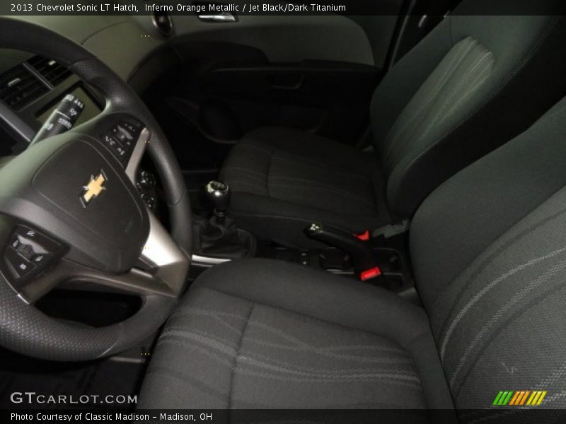 Inferno Orange Metallic / Jet Black/Dark Titanium 2013 Chevrolet Sonic LT Hatch