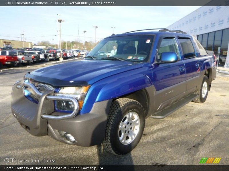 Arrival Blue / Dark Charcoal 2003 Chevrolet Avalanche 1500 4x4