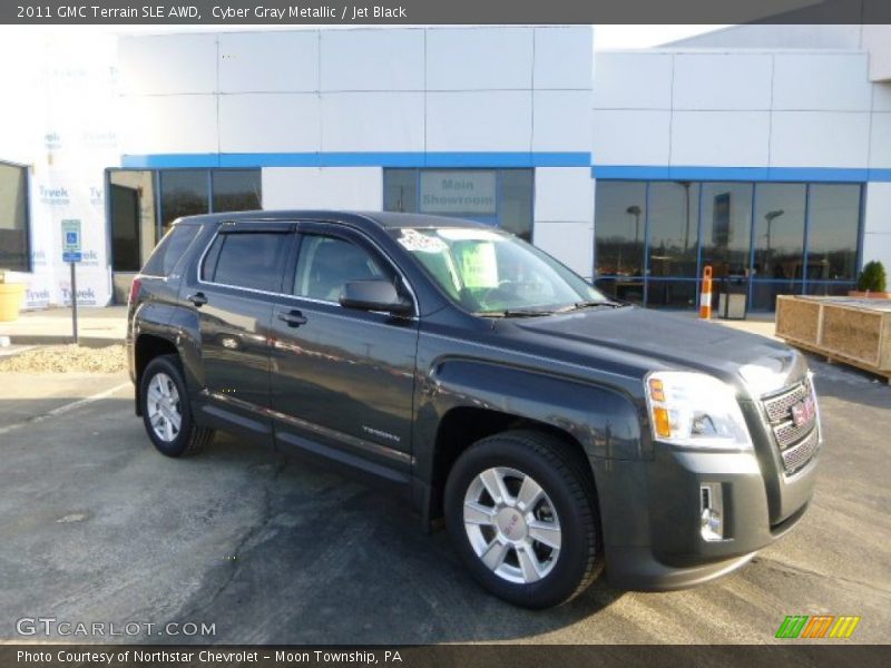 Cyber Gray Metallic / Jet Black 2011 GMC Terrain SLE AWD