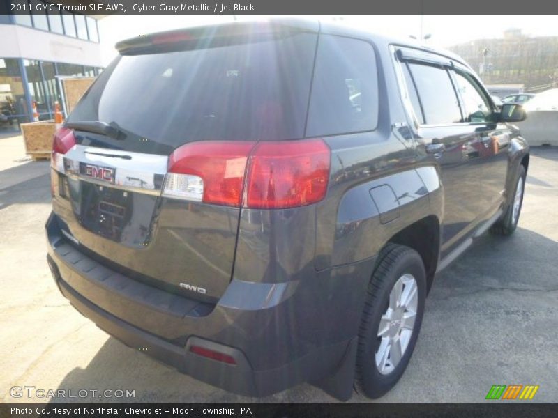 Cyber Gray Metallic / Jet Black 2011 GMC Terrain SLE AWD