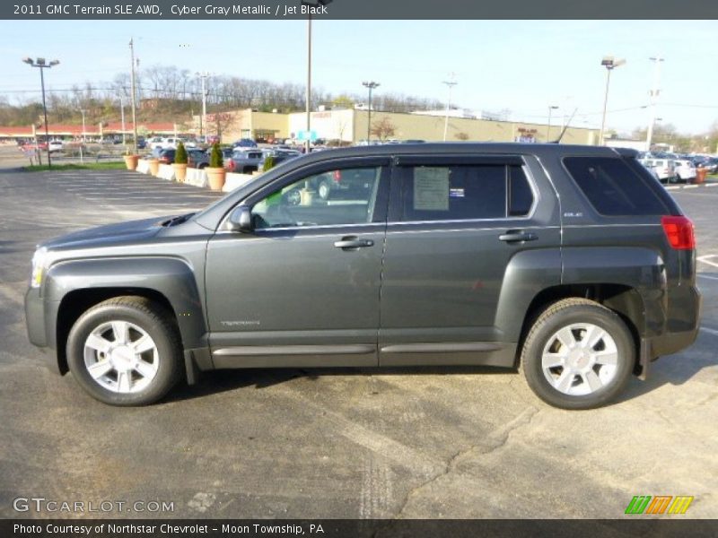 Cyber Gray Metallic / Jet Black 2011 GMC Terrain SLE AWD