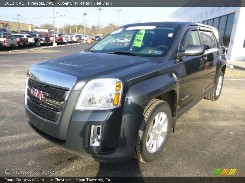 Cyber Gray Metallic / Jet Black 2011 GMC Terrain SLE AWD