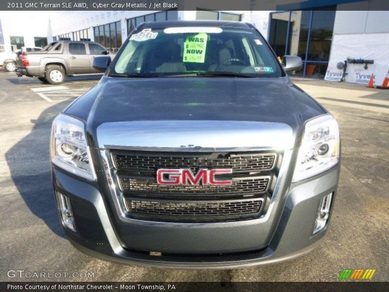 Cyber Gray Metallic / Jet Black 2011 GMC Terrain SLE AWD