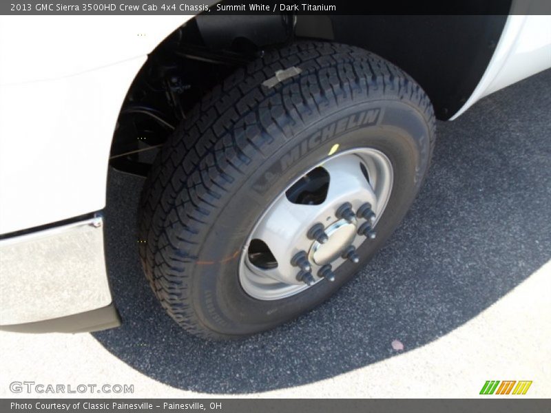 Summit White / Dark Titanium 2013 GMC Sierra 3500HD Crew Cab 4x4 Chassis