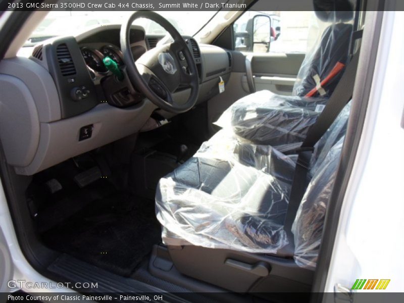 Summit White / Dark Titanium 2013 GMC Sierra 3500HD Crew Cab 4x4 Chassis