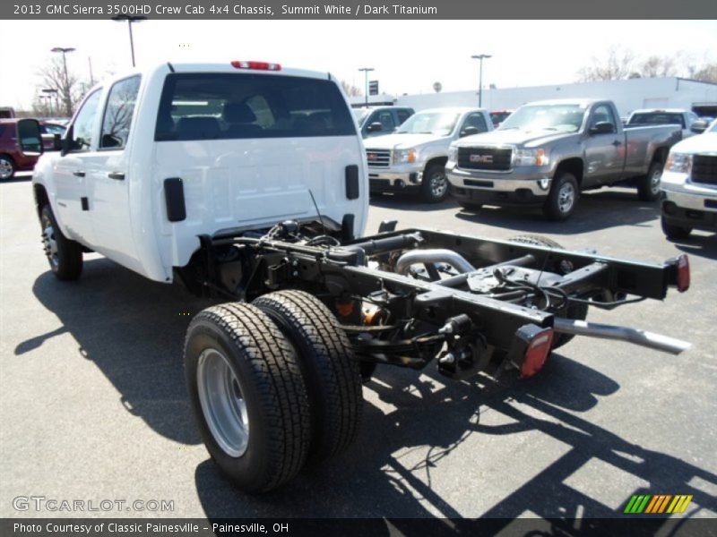 Summit White / Dark Titanium 2013 GMC Sierra 3500HD Crew Cab 4x4 Chassis