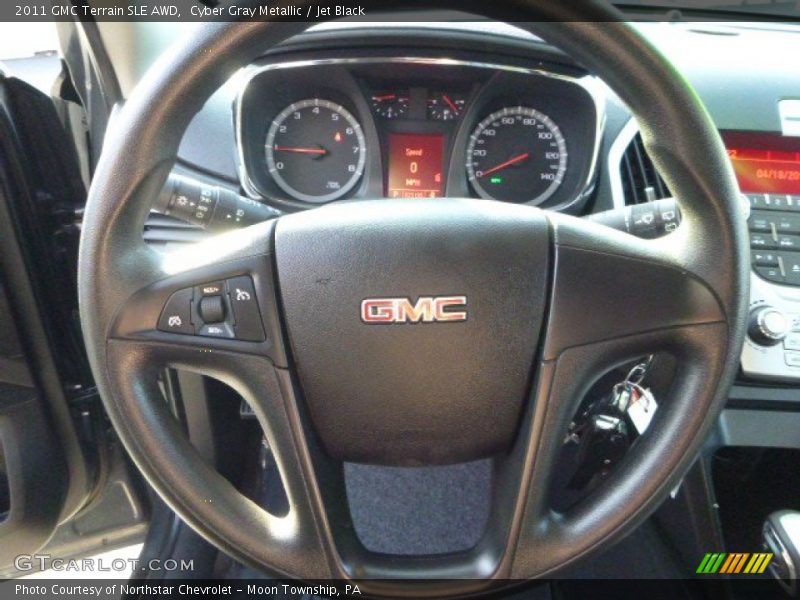 Cyber Gray Metallic / Jet Black 2011 GMC Terrain SLE AWD