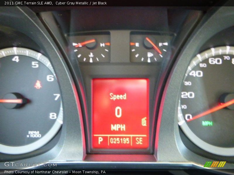 Cyber Gray Metallic / Jet Black 2011 GMC Terrain SLE AWD