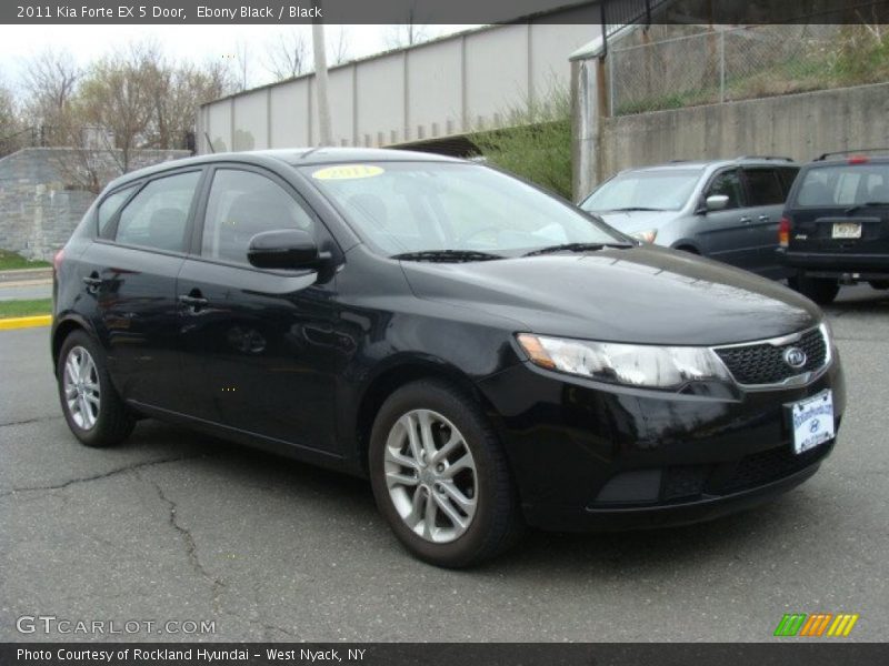 Ebony Black / Black 2011 Kia Forte EX 5 Door