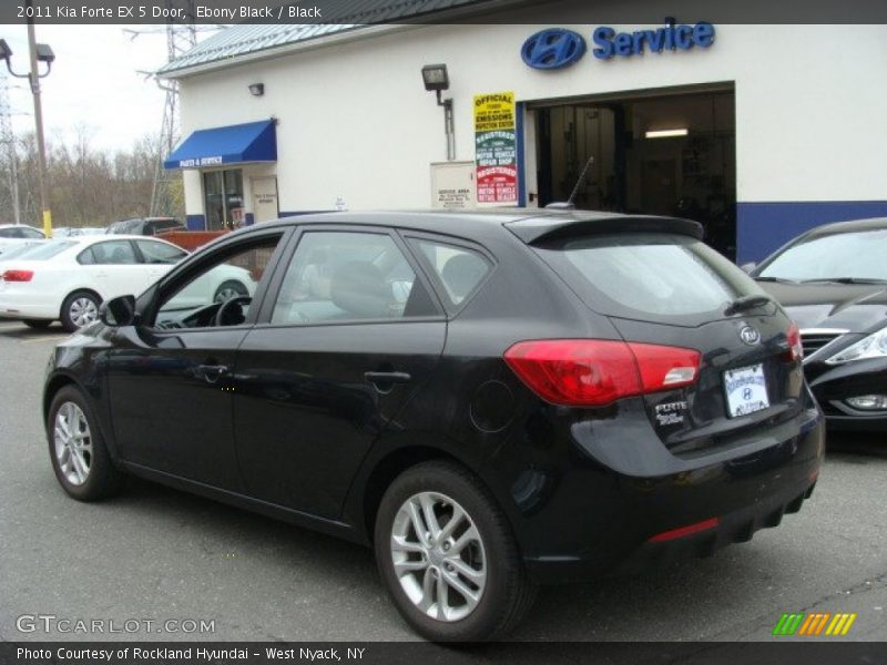 Ebony Black / Black 2011 Kia Forte EX 5 Door