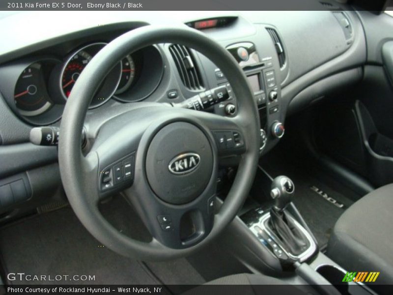 Ebony Black / Black 2011 Kia Forte EX 5 Door