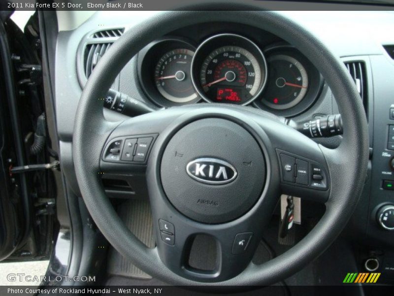 Ebony Black / Black 2011 Kia Forte EX 5 Door