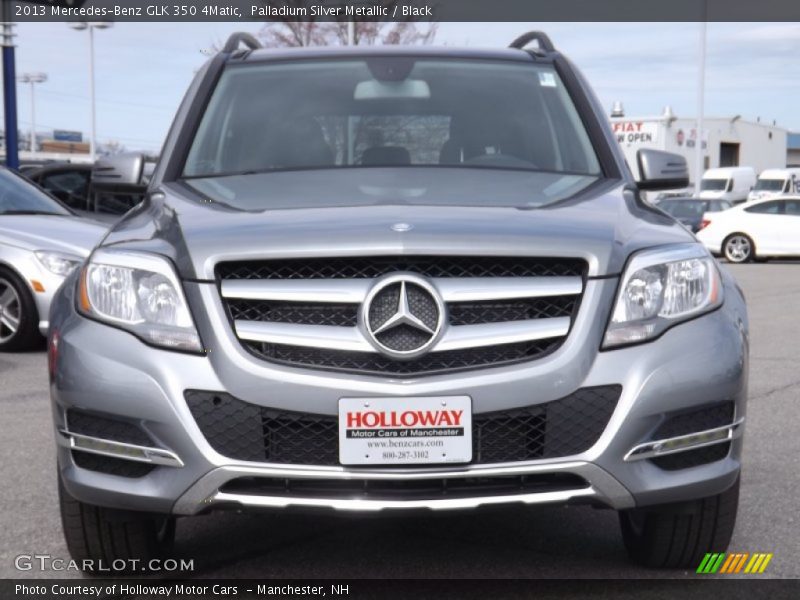 Palladium Silver Metallic / Black 2013 Mercedes-Benz GLK 350 4Matic