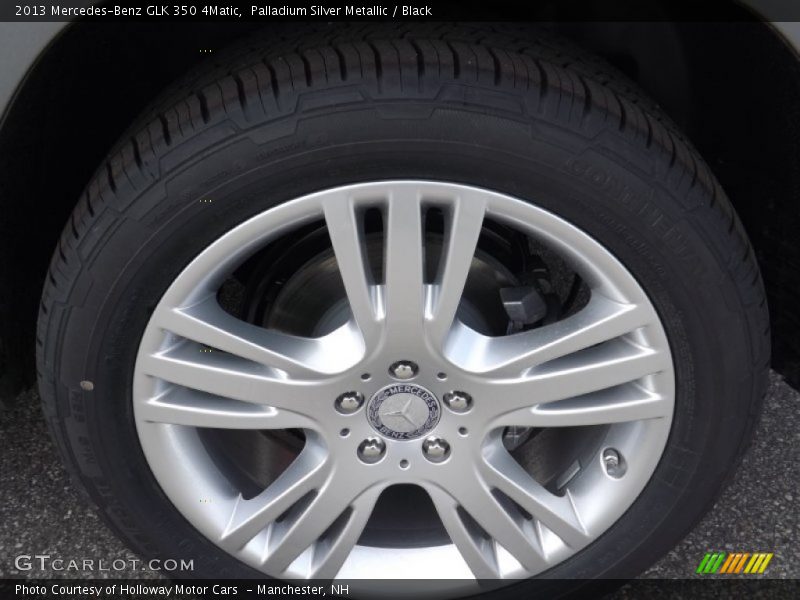Palladium Silver Metallic / Black 2013 Mercedes-Benz GLK 350 4Matic