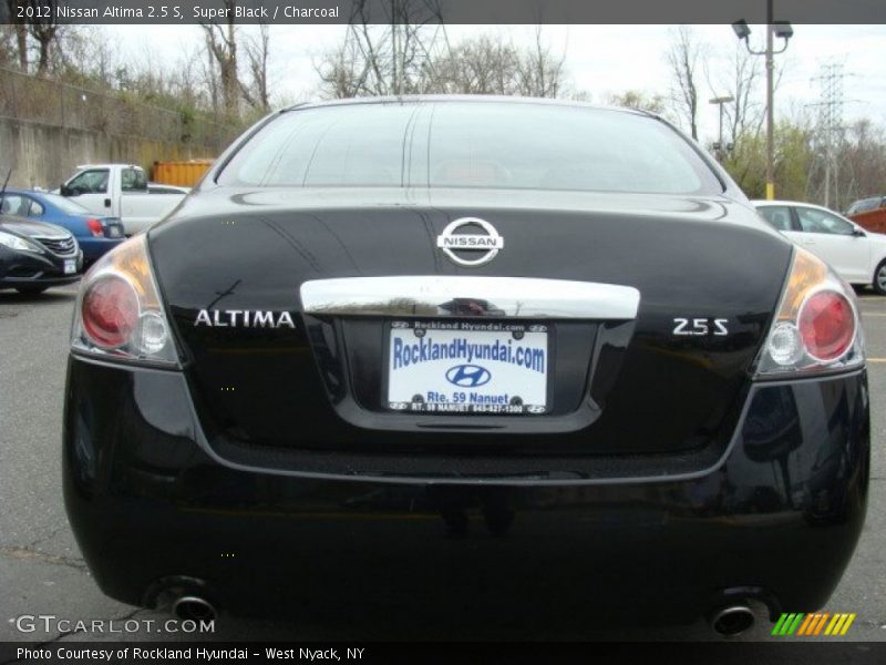 Super Black / Charcoal 2012 Nissan Altima 2.5 S