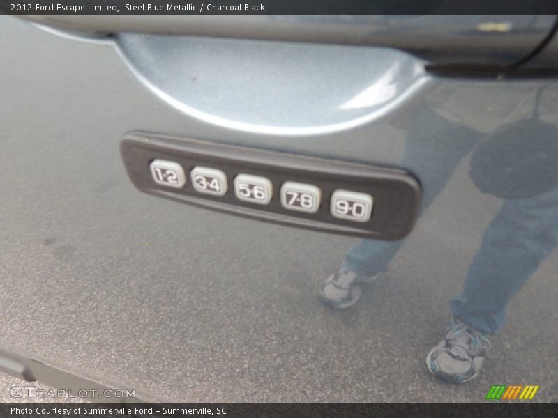 Steel Blue Metallic / Charcoal Black 2012 Ford Escape Limited