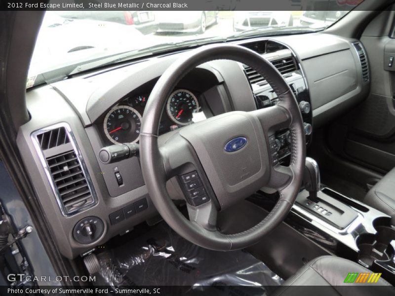 Steel Blue Metallic / Charcoal Black 2012 Ford Escape Limited