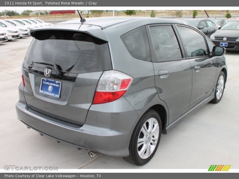 Polished Metal Metallic / Gray 2011 Honda Fit Sport