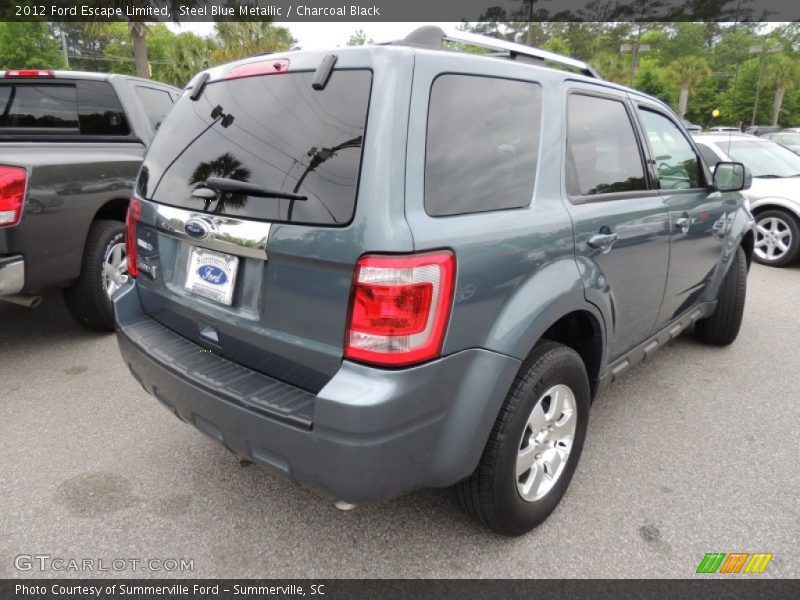Steel Blue Metallic / Charcoal Black 2012 Ford Escape Limited