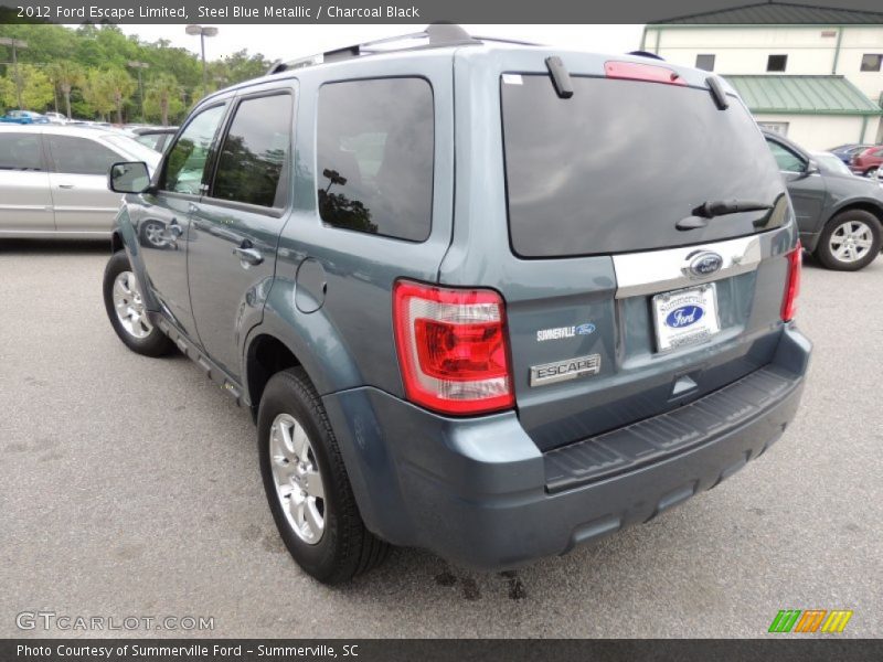 Steel Blue Metallic / Charcoal Black 2012 Ford Escape Limited