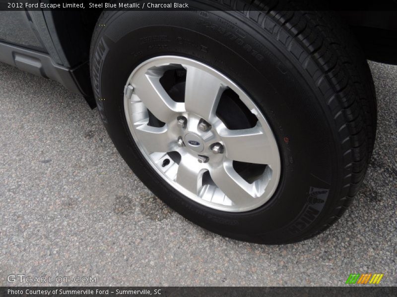 Steel Blue Metallic / Charcoal Black 2012 Ford Escape Limited