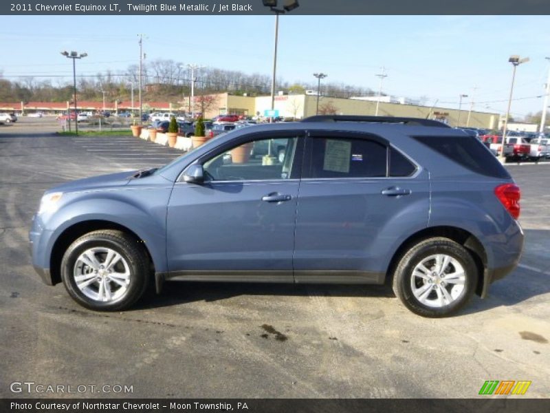 Twilight Blue Metallic / Jet Black 2011 Chevrolet Equinox LT