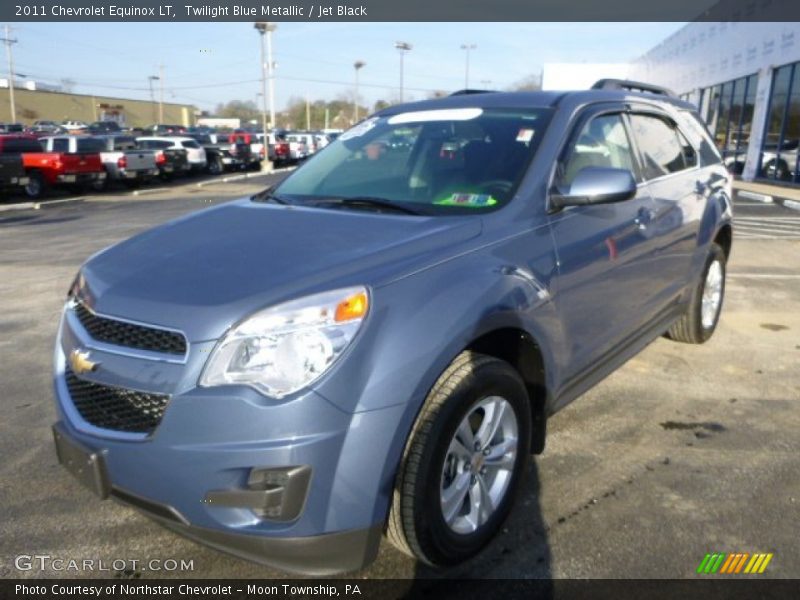 Twilight Blue Metallic / Jet Black 2011 Chevrolet Equinox LT
