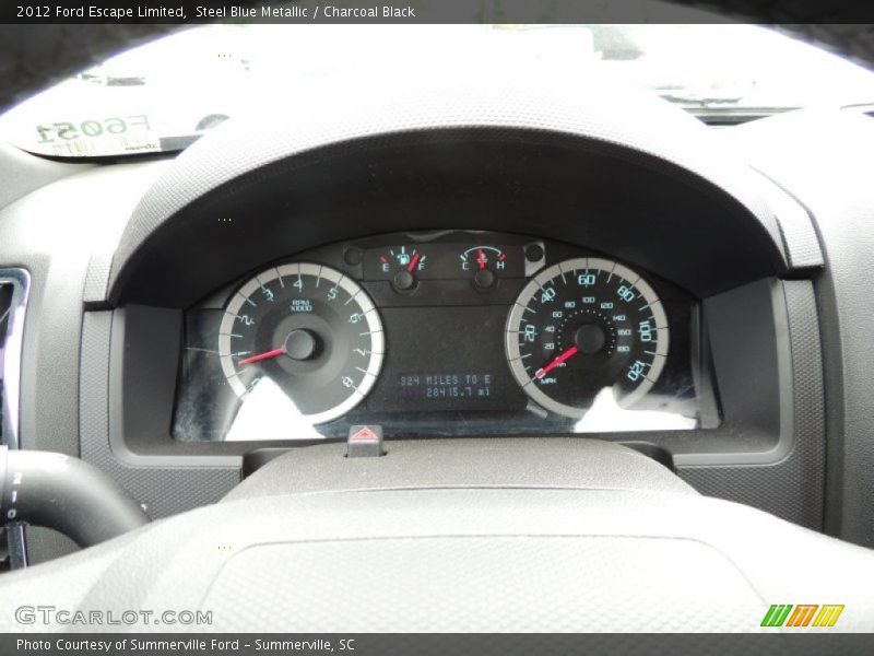 Steel Blue Metallic / Charcoal Black 2012 Ford Escape Limited