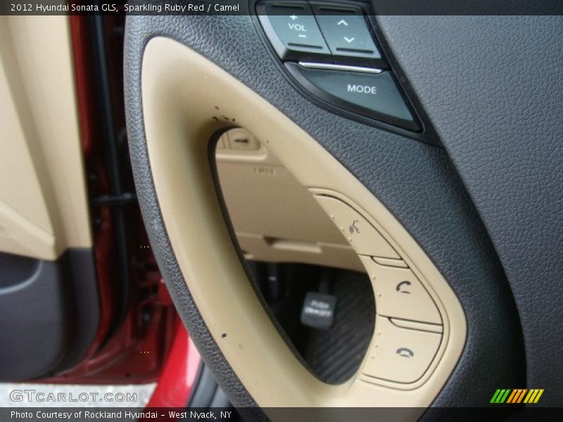 Sparkling Ruby Red / Camel 2012 Hyundai Sonata GLS