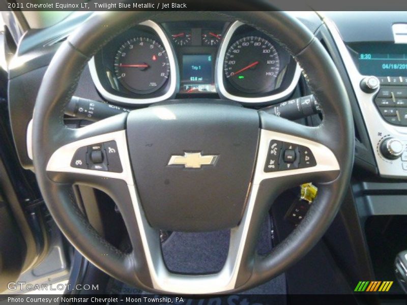 Twilight Blue Metallic / Jet Black 2011 Chevrolet Equinox LT