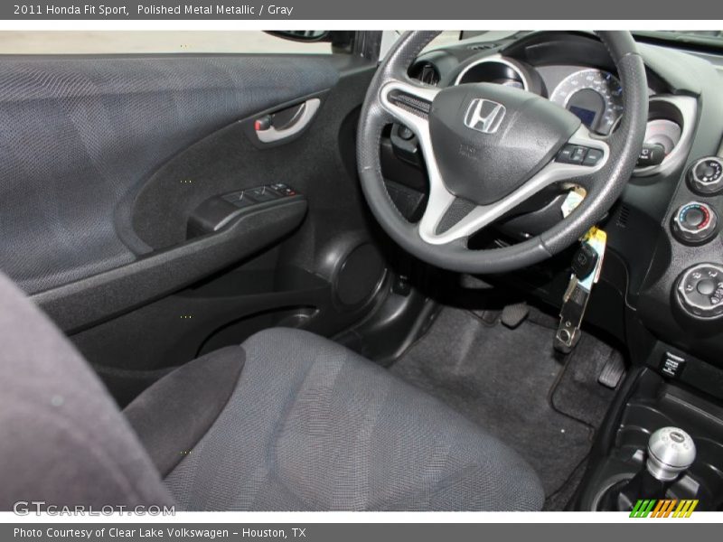 Polished Metal Metallic / Gray 2011 Honda Fit Sport