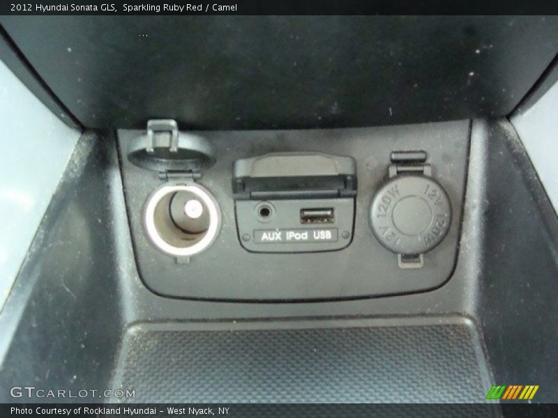 Sparkling Ruby Red / Camel 2012 Hyundai Sonata GLS