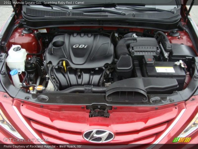 Sparkling Ruby Red / Camel 2012 Hyundai Sonata GLS