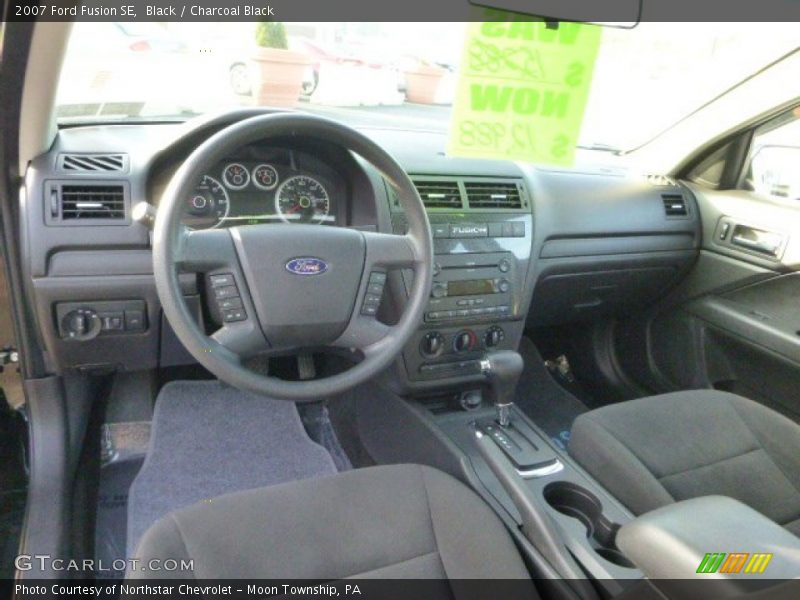 Black / Charcoal Black 2007 Ford Fusion SE