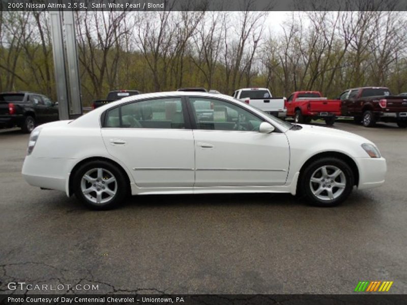 Satin White Pearl / Blond 2005 Nissan Altima 2.5 SL