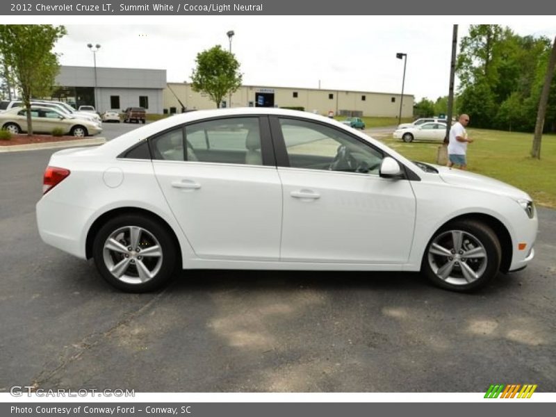 Summit White / Cocoa/Light Neutral 2012 Chevrolet Cruze LT