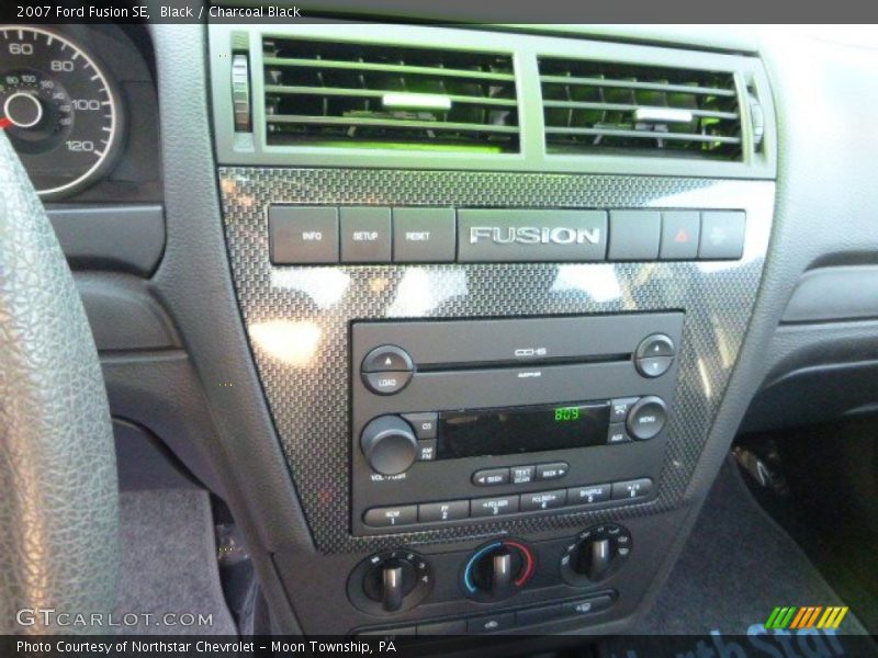 Black / Charcoal Black 2007 Ford Fusion SE