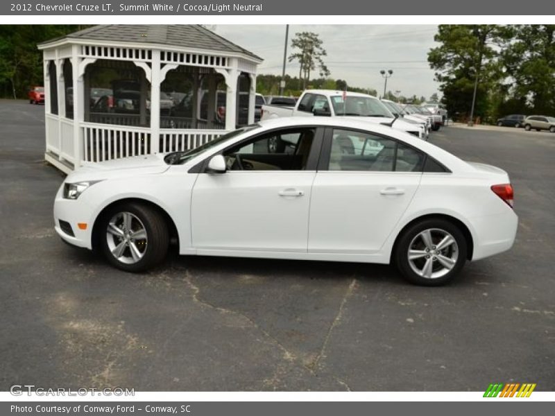 Summit White / Cocoa/Light Neutral 2012 Chevrolet Cruze LT