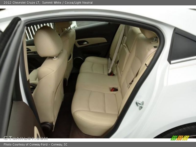 Summit White / Cocoa/Light Neutral 2012 Chevrolet Cruze LT