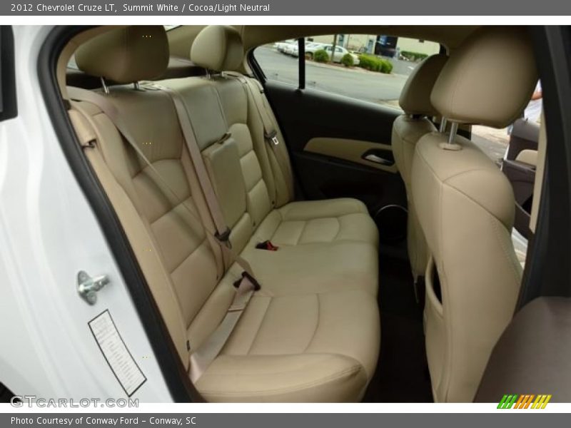 Summit White / Cocoa/Light Neutral 2012 Chevrolet Cruze LT