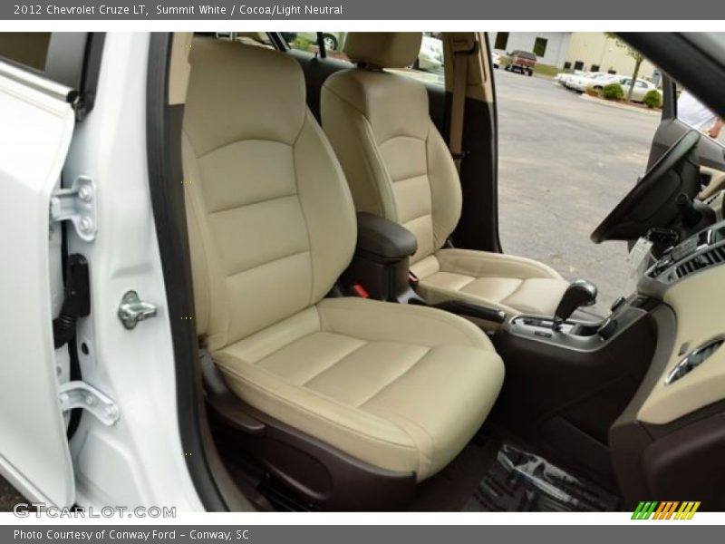 Summit White / Cocoa/Light Neutral 2012 Chevrolet Cruze LT