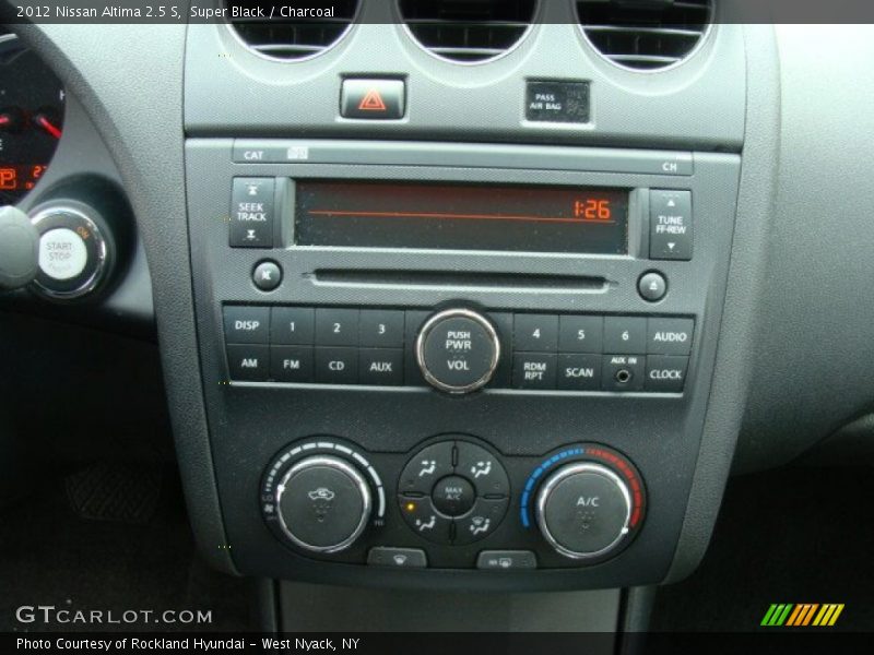 Super Black / Charcoal 2012 Nissan Altima 2.5 S