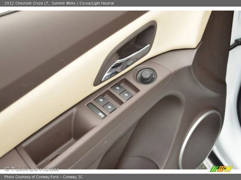 Summit White / Cocoa/Light Neutral 2012 Chevrolet Cruze LT