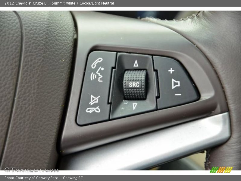 Summit White / Cocoa/Light Neutral 2012 Chevrolet Cruze LT