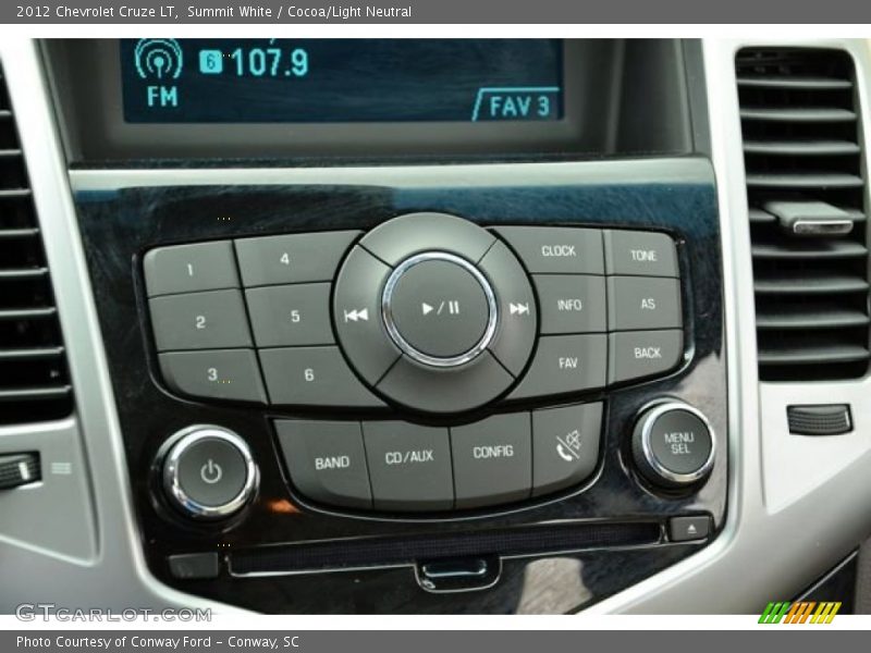 Summit White / Cocoa/Light Neutral 2012 Chevrolet Cruze LT
