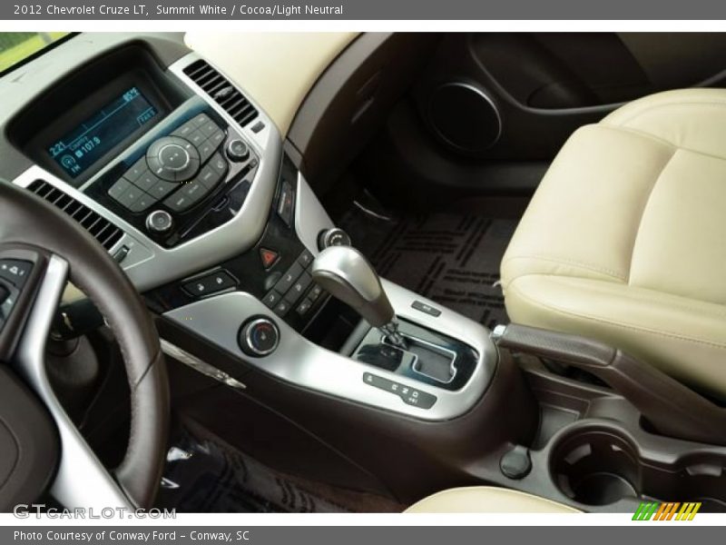 Summit White / Cocoa/Light Neutral 2012 Chevrolet Cruze LT