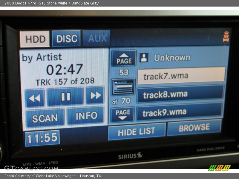 Stone White / Dark Slate Gray 2008 Dodge Nitro R/T