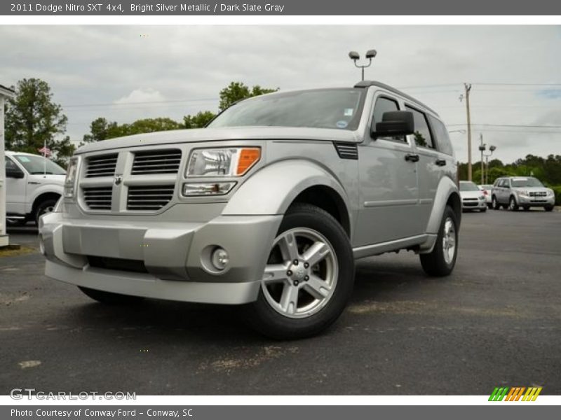 Bright Silver Metallic / Dark Slate Gray 2011 Dodge Nitro SXT 4x4